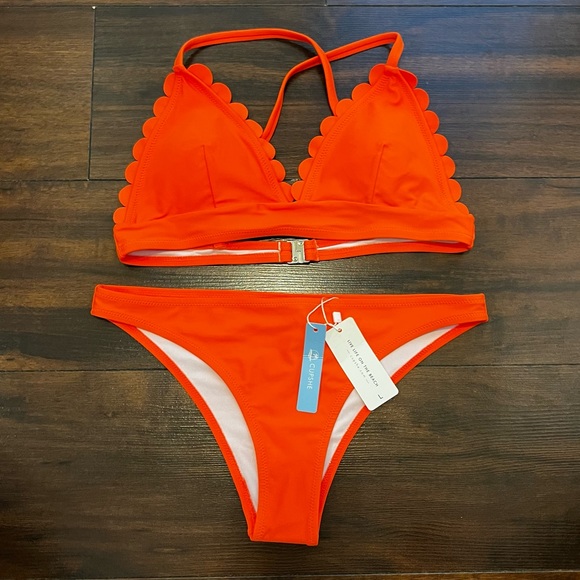 Orange Cupshe Bikini size Large NWT! - Picture 3 of 3